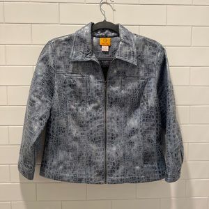 Faux snake skin jacket/blazer